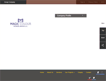 Tablet Screenshot of magiccolourdubai.com